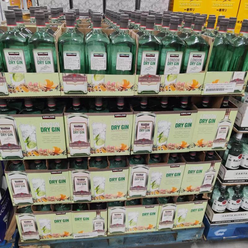 Costco代购美国进口科克兰金酒(蒸馏酒)1.75L散发薄荷雪松香草-图3