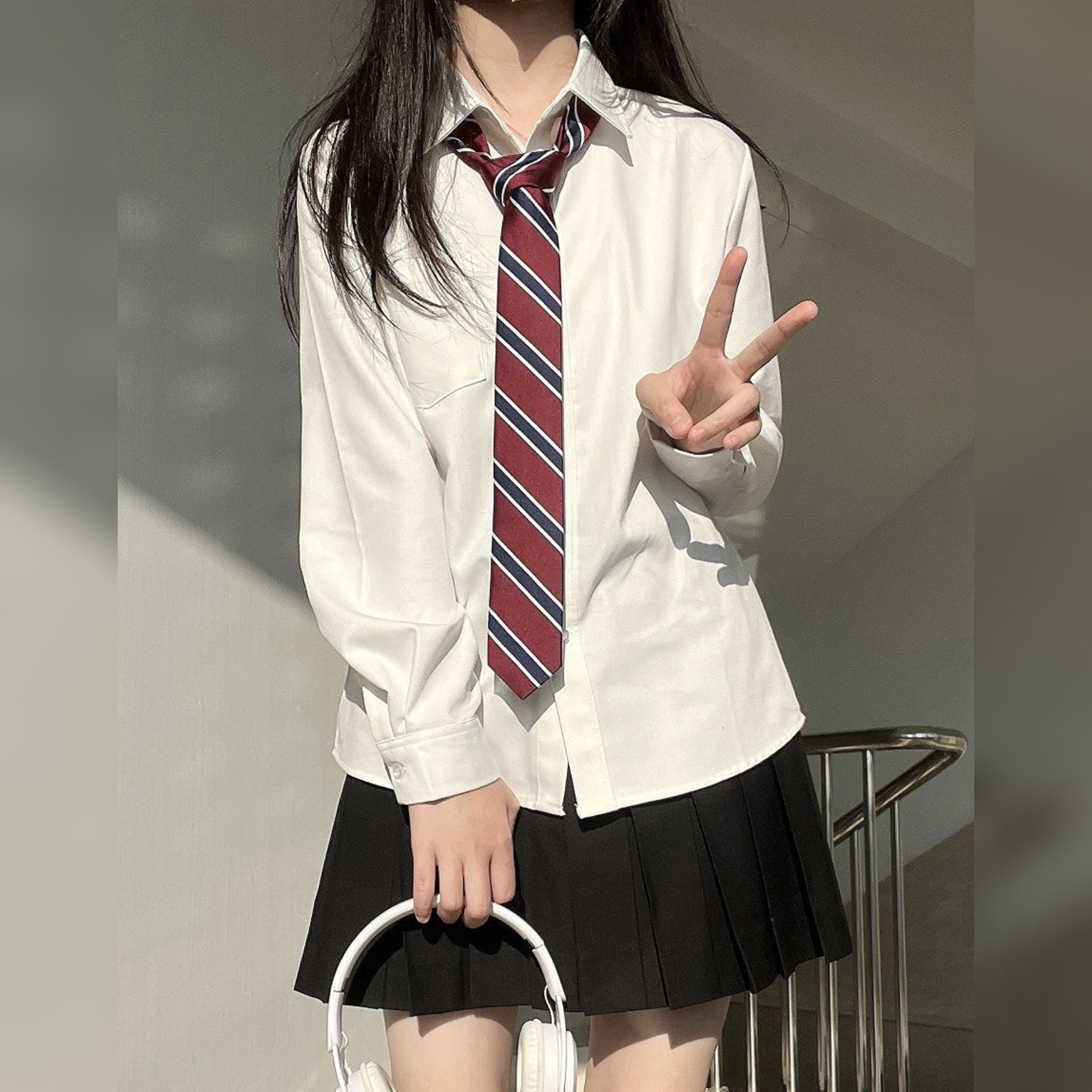 【买二送一】校供感JKDK夏至条纹领带校供感条纹酒红免打领结配饰,淘宝优惠券,粉丝福利购,淘宝优惠卷