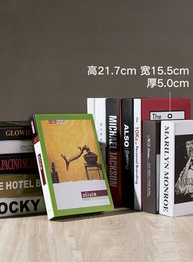 仿真书英文简约现代风桌面摆件