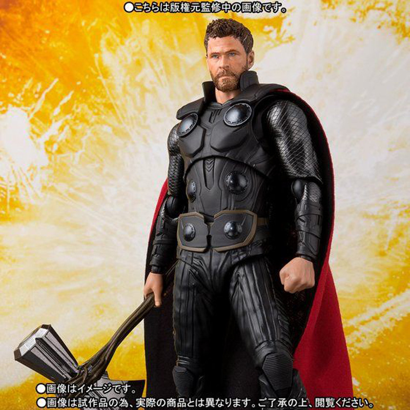 雷神索尔手办限量版hottoys复仇者联盟4漫威SHF可动托尔 风暴战斧 - 图3