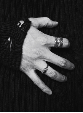 颓废元素暗黑先锋戒指小众设计师