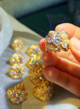 古董意大利92513金色重工克风