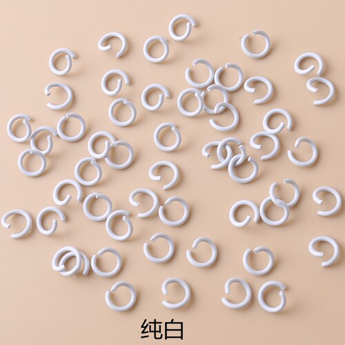 多规格彩色烤漆金属开口圈小单圈连接圈diy手工钥匙扣饰品配件 - 图2