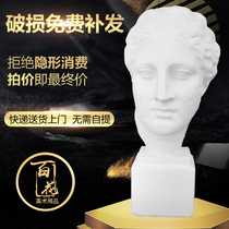 Hemp Face Venus Plaster Statue 45cm Fine Art Supplies Write a raw teaching aid static painting sketch sketch avatar chest bust