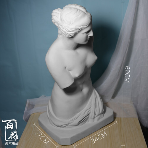 维纳斯半身像石膏像头像美术用品素描绘画石膏教具家居装饰工艺品 - 图0
