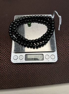 和田玉黑青籽料108