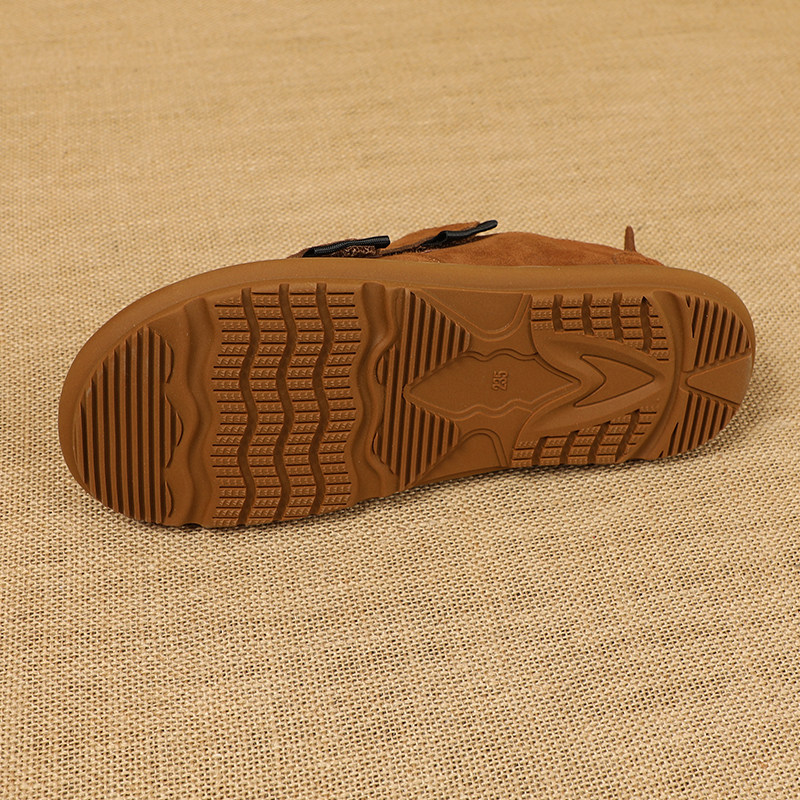 勃肯鞋2025秋季新款真皮平底休闲复古魔术贴单鞋丑萌百搭时尚女鞋,淘宝优惠券,粉丝福利购,淘宝优惠卷