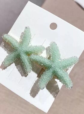 东大门水晶ins森系少女风刘海夹
