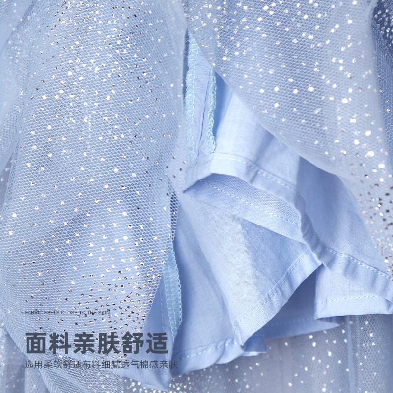 木本尚女童连衣裙春夏短袖2026新款女宝宝公主裙超仙网纱飞袖裙子,淘宝优惠券,粉丝福利购,淘宝优惠卷