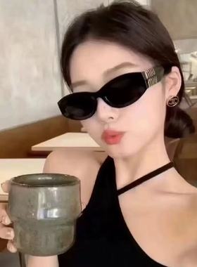 欧美轻奢风猫眼高级感墨镜女款