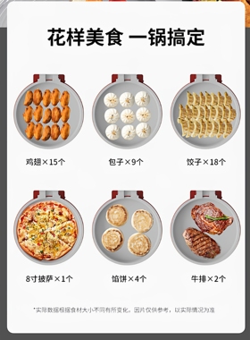 蒙达家用电饼铛多功能双面加热