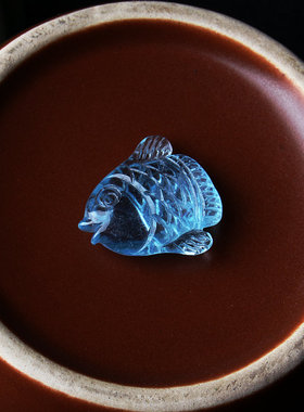 男女水滴如意貔貅平安扣海蓝宝石