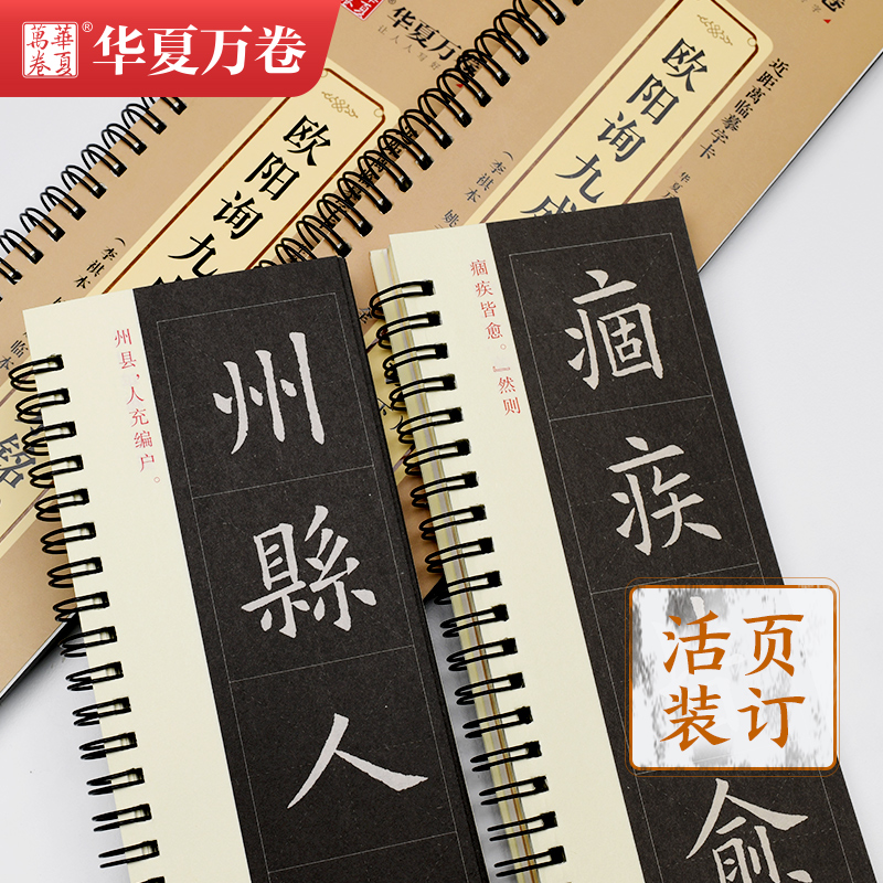 【满300减30】毛笔字帖欧阳询九成宫醴泉铭上下近距离临摹字卡姚孟起临本全文高清对照楷书欧楷成人书法练习初学者软笔入门碑帖-图2