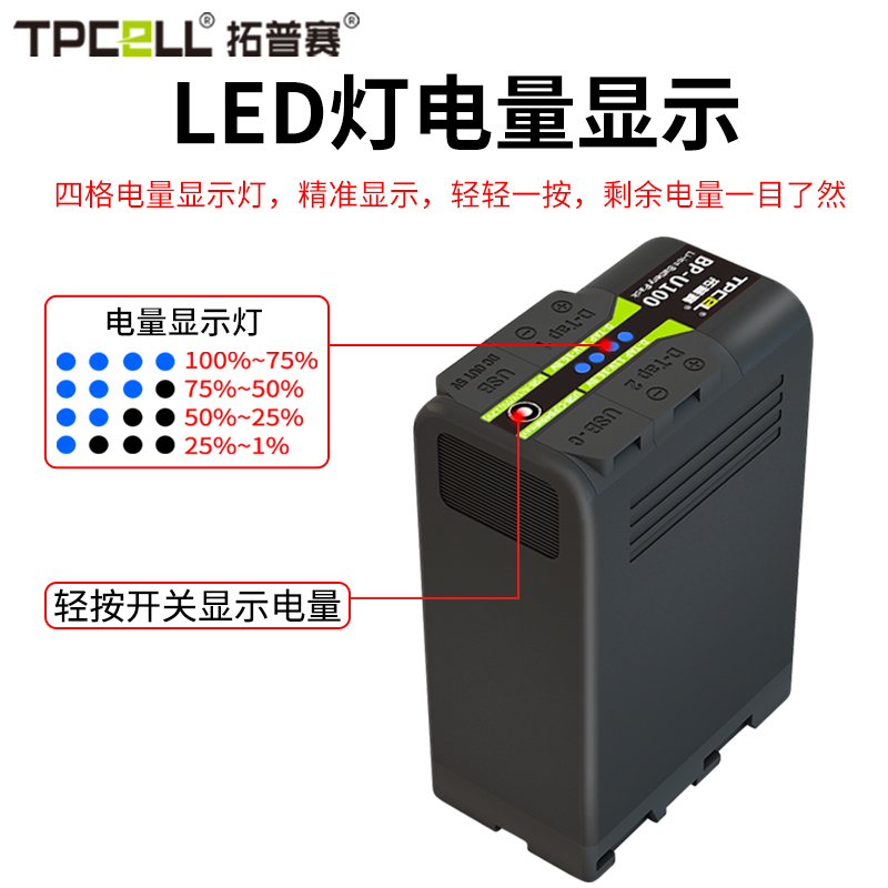 BP-U100电池适用索尼Z280 FS5 FS7M2 Z190 FX6 FX9摄像机U90电池 - 图0