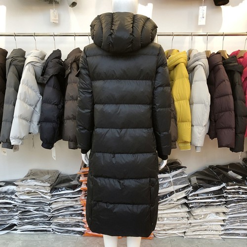 尚姿颖5Y631  过膝长款连帽白鸭绒羽绒服女冬季新款韩版羽绒外套 - 图1