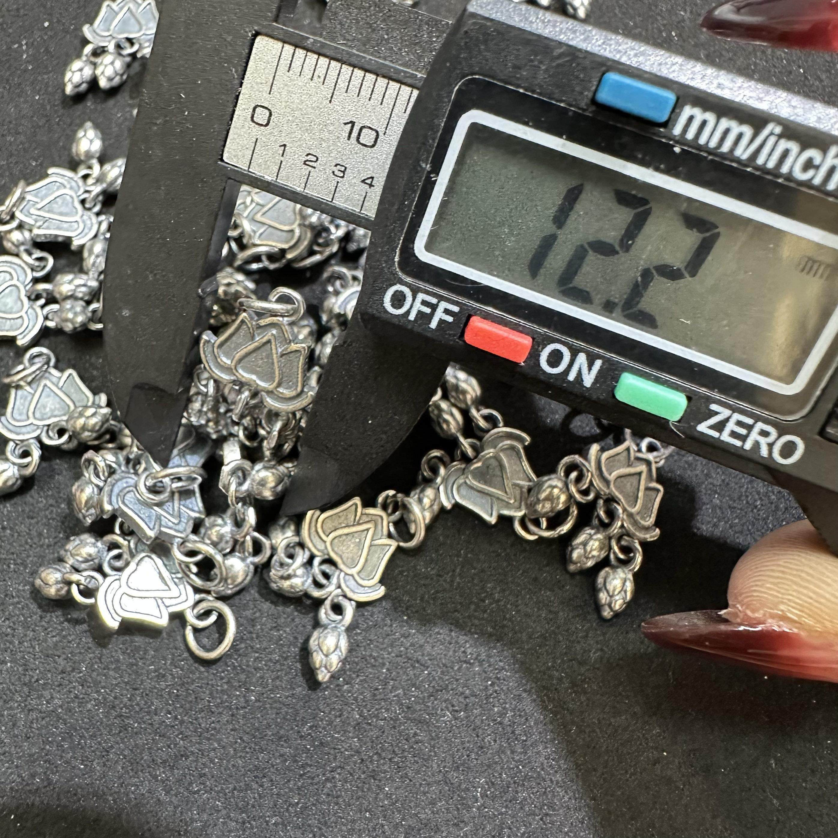 DIY精工三七老银做旧莲花滴溜吊坠手工编绳文玩配饰,淘宝优惠券,粉丝福利购,淘宝优惠卷