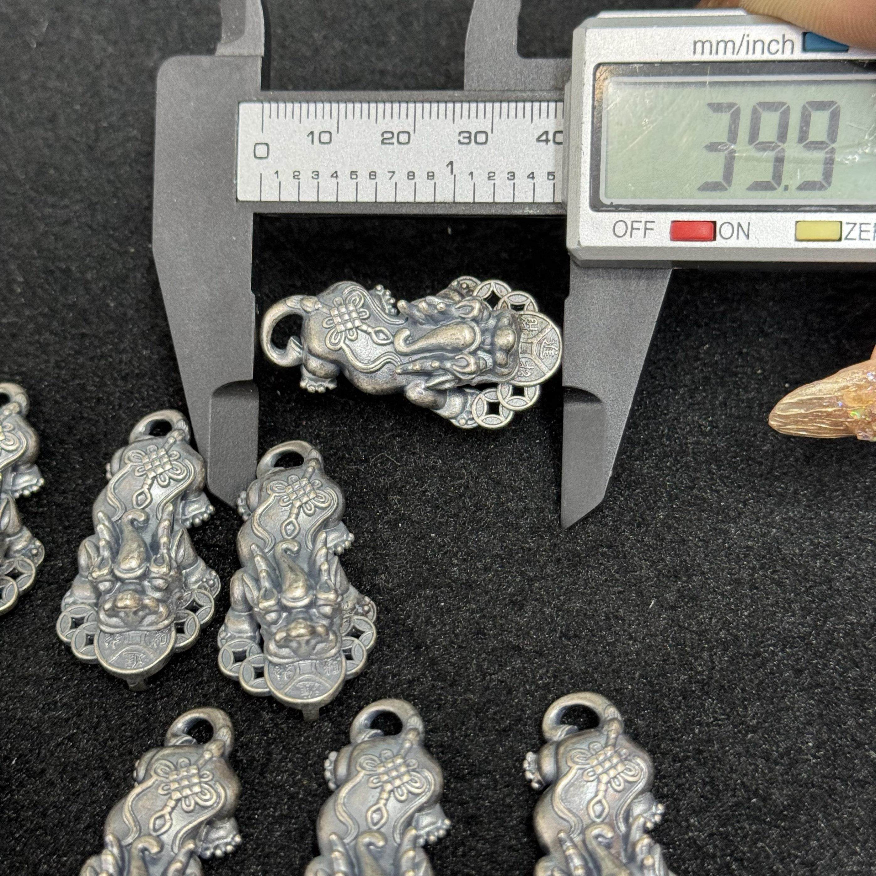 f1精工三七老银招财貔貅吊坠配件手工diy文玩时尚配饰佛珠串珠,淘宝优惠券,粉丝福利购,淘宝优惠卷