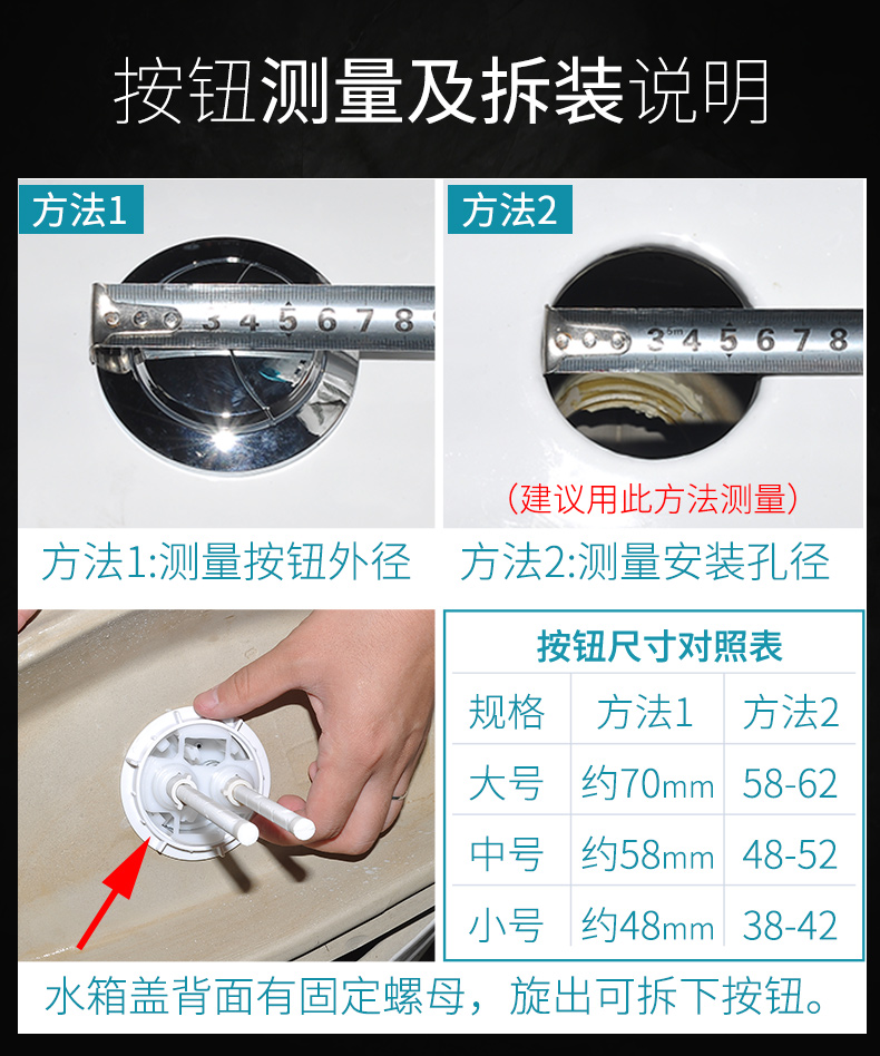 吉斯特老式抽水马桶配件排水阀连体坐便器水箱进水阀上水全套通用-图1