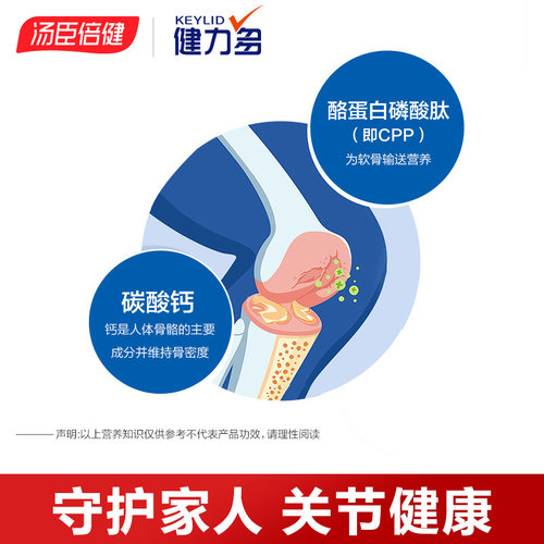 预售健力多氨糖软骨素加钙片中老年人补钙片维骨力旗舰店汤臣倍健-图1