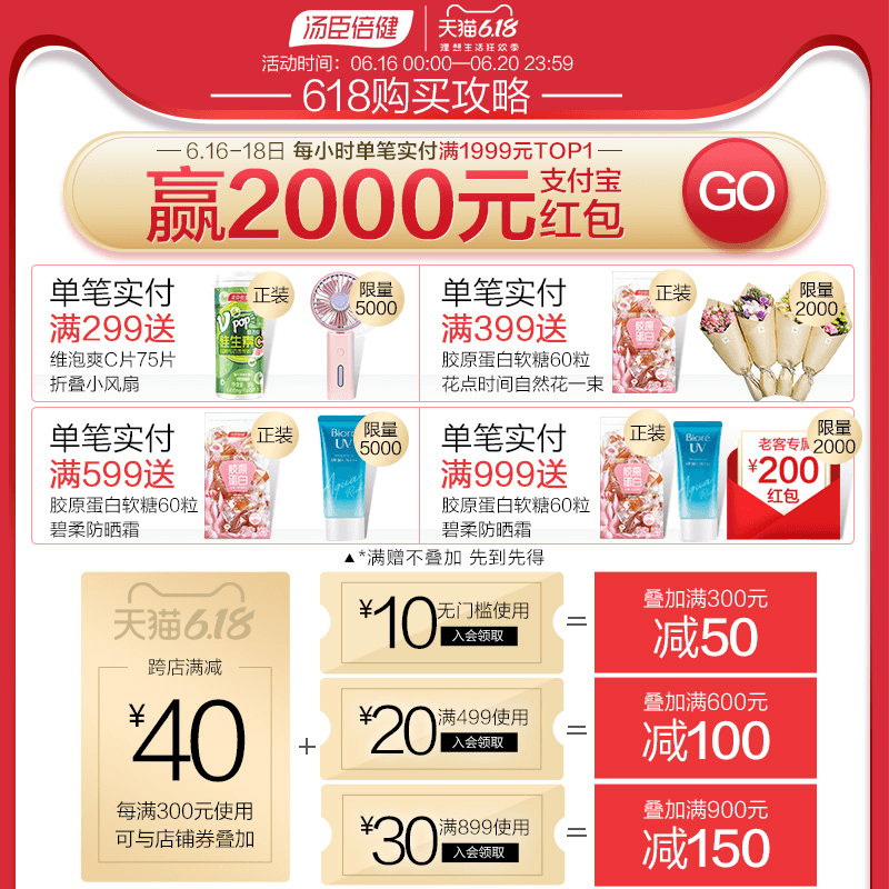 汤臣倍健官方旗舰店官网汤臣倍健胶原蛋白天然维生素E片60片男女正品0