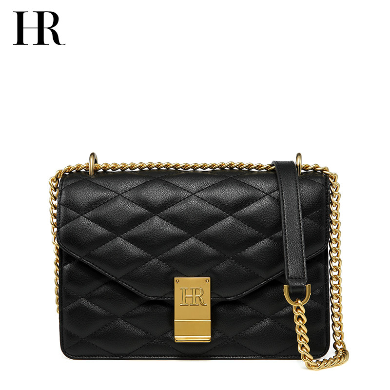 hr赫莲娜菱格女2020新款质感链条包 hr女士包袋