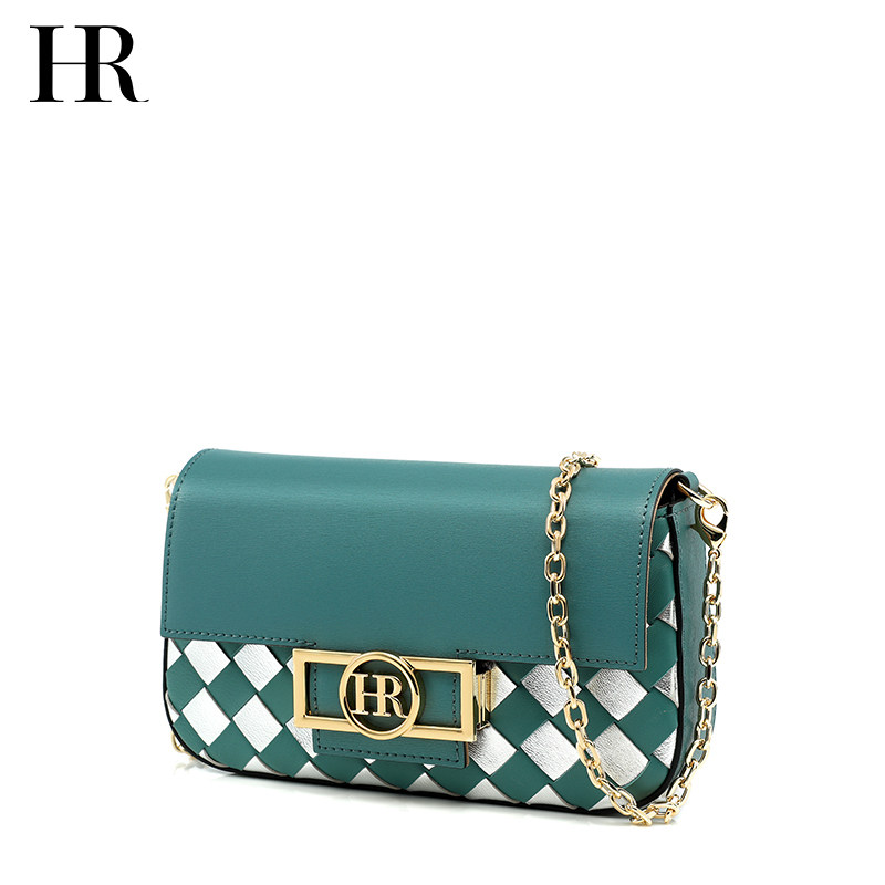 hr赫莲娜休闲链条包2020新款撞色包 hr女士包袋