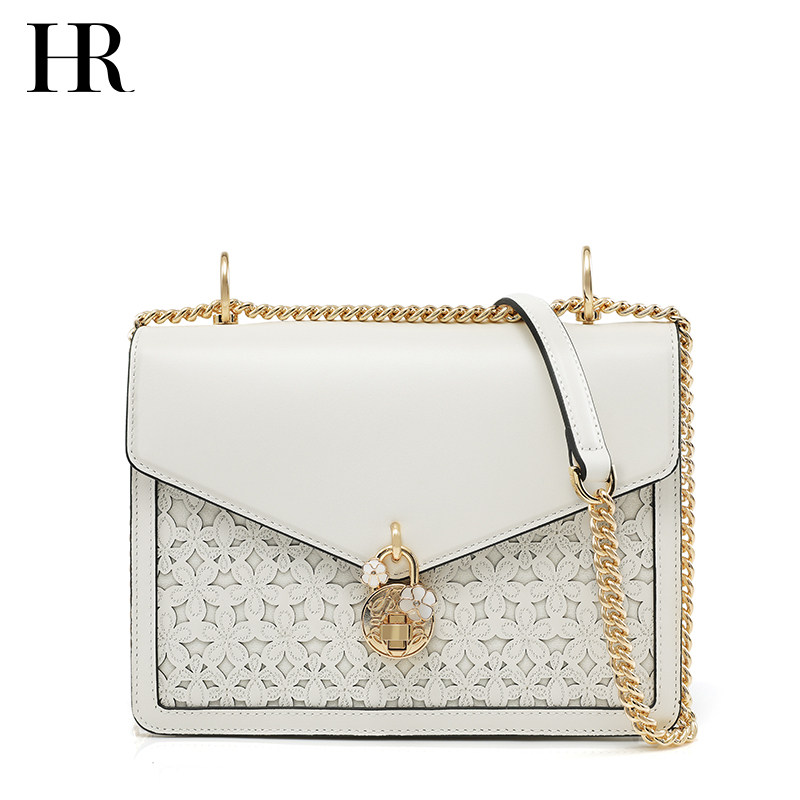 hr赫莲娜女2020新款真皮简约链条包 hr女士包袋