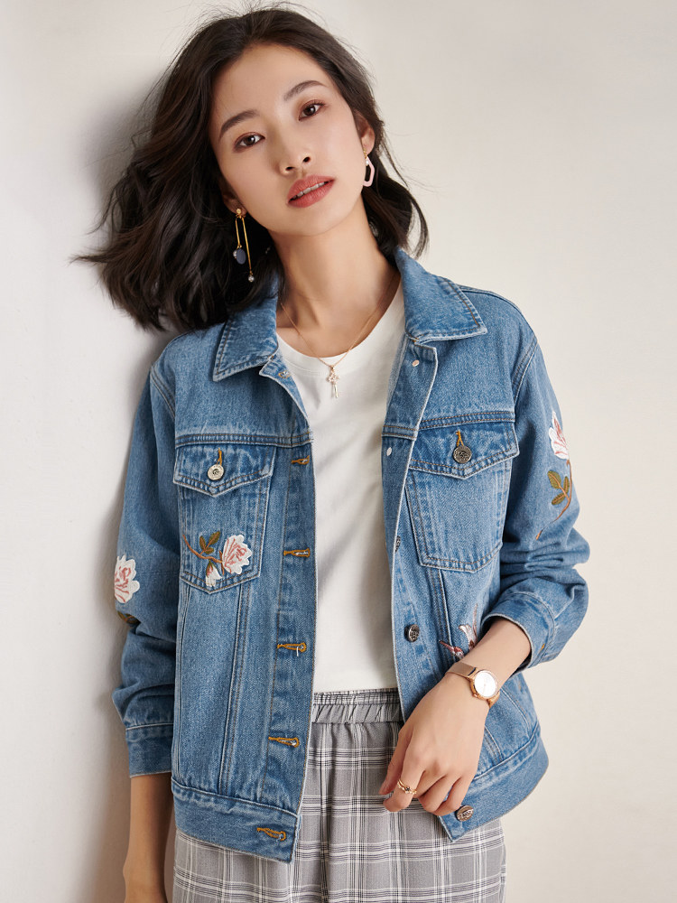 补贴50熙世界秋装国风仙鹤女上衣 sllsky服饰短外套