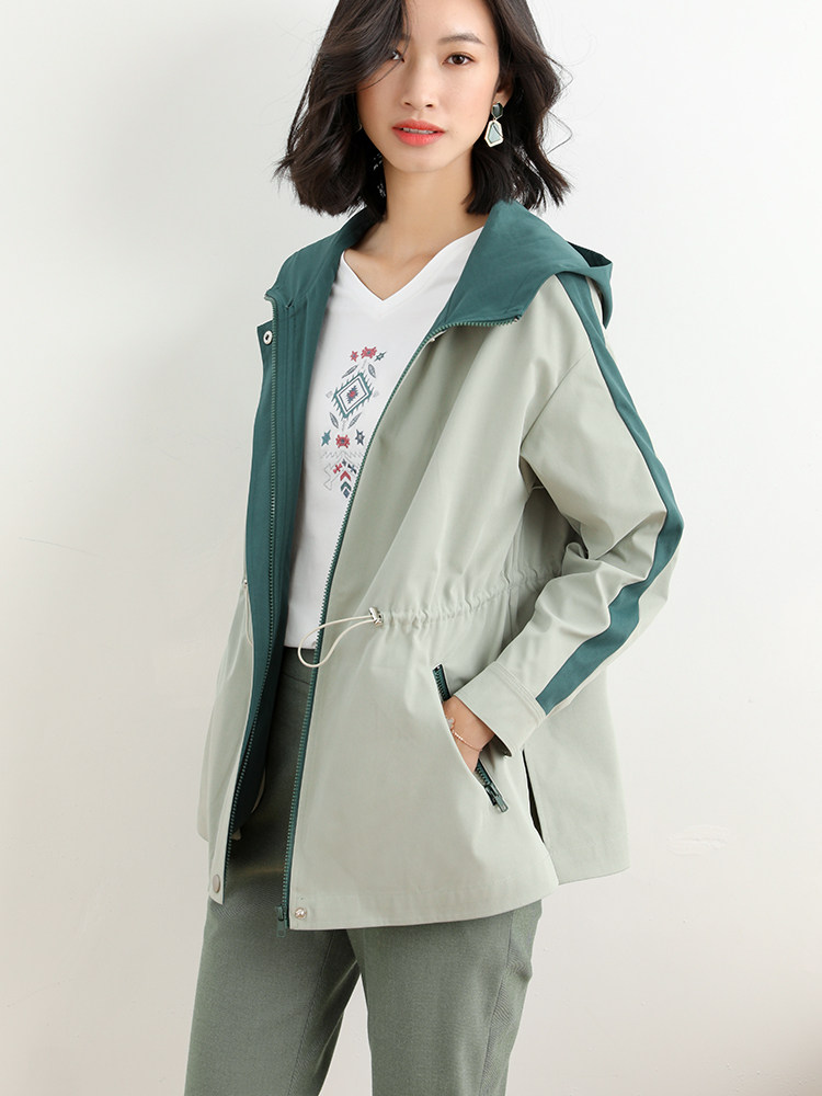 熙世界2020秋装新款休闲帅气a风衣 sllsky服饰风衣