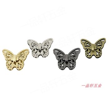 Alloy die-cast hollow butterfly lock Handbags personalized decorative twist lock Luggage accessories metal butterfly twist lock