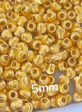 金珠手串999足金女黄金转运珠手錬配件猫眼小金珠金豆送妈妈