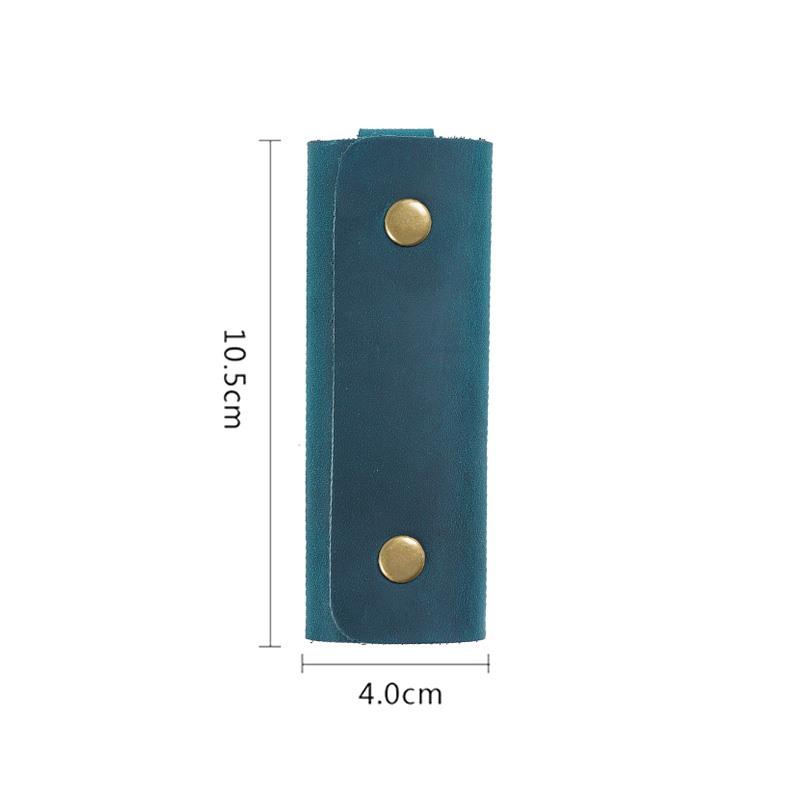 小巧牛皮钥匙包方便携带疯马皮锁匙包钥匙收纳包包加厚真皮复古风