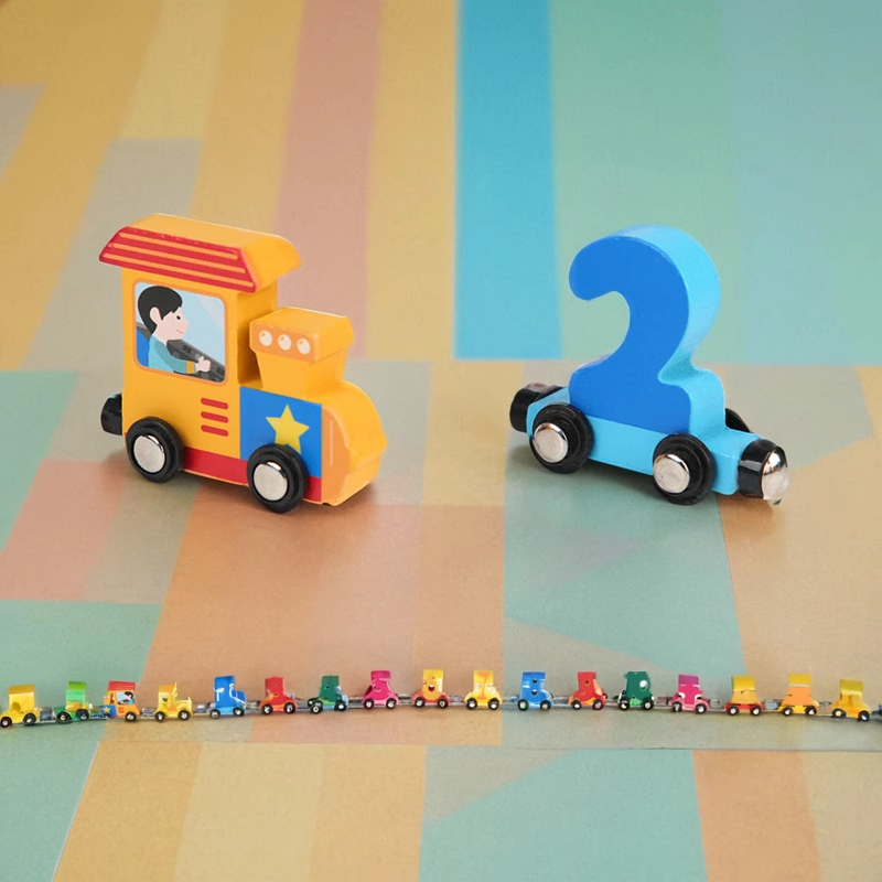 磁性小火车儿童玩具木制积木益智力0-3岁3-6岁早教启蒙男孩女孩,淘宝优惠券,粉丝福利购,淘宝优惠卷