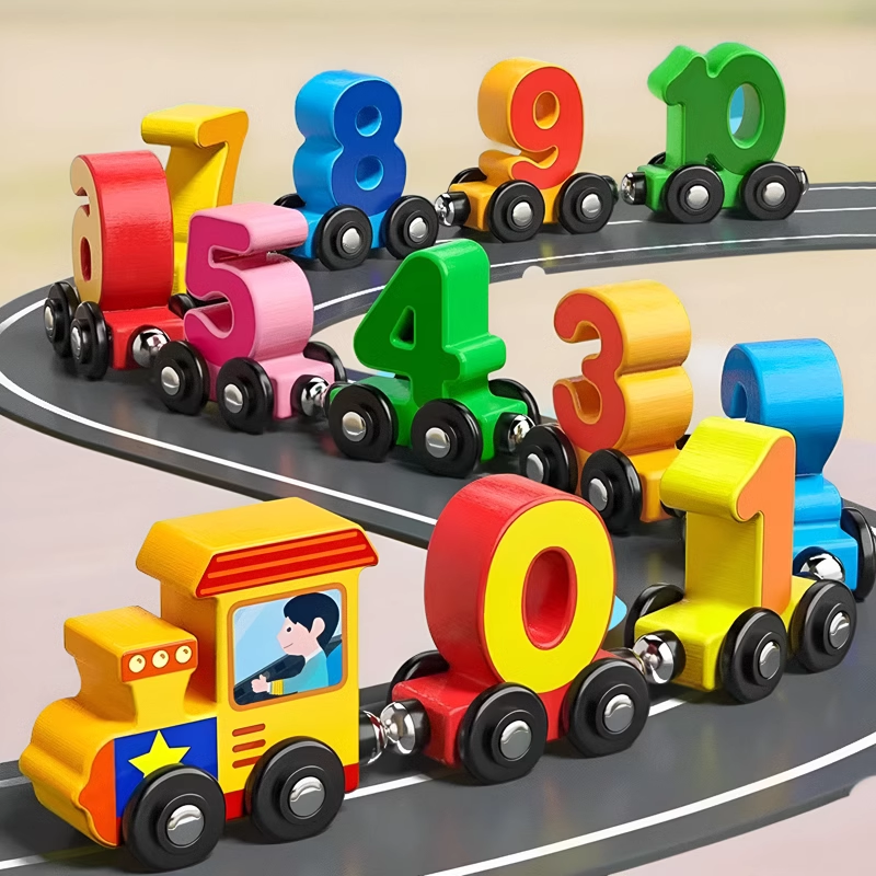 磁性小火车儿童玩具木制积木益智力0-3岁3-6岁早教启蒙男孩女孩,淘宝优惠券,粉丝福利购,淘宝优惠卷