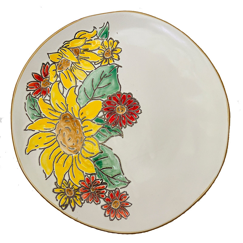 韩式餐具套装家用手绘碗碟筷套碗盘碟碗盘陶瓷釉下彩盛饭勺马克杯,淘宝优惠券,粉丝福利购,淘宝优惠卷