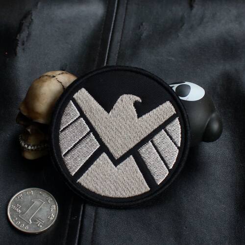 老鹰个性刺绣布贴徽章DIY衣服补丁 缝纫3M粘贴魔术贴章 - 图0