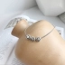 Msilver đơn giản S925 sterling bạc mắt cá chân nữ mùa hè thích hợp vòng chân in nụ cười biểu hiện chân - Vòng chân