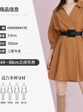 女士简约百搭真皮皮带