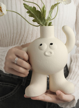 陶瓷小花瓶ins风家居可爱装饰品