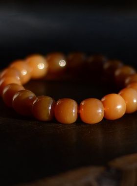 且末料老型珠手串礼物新疆和田玉