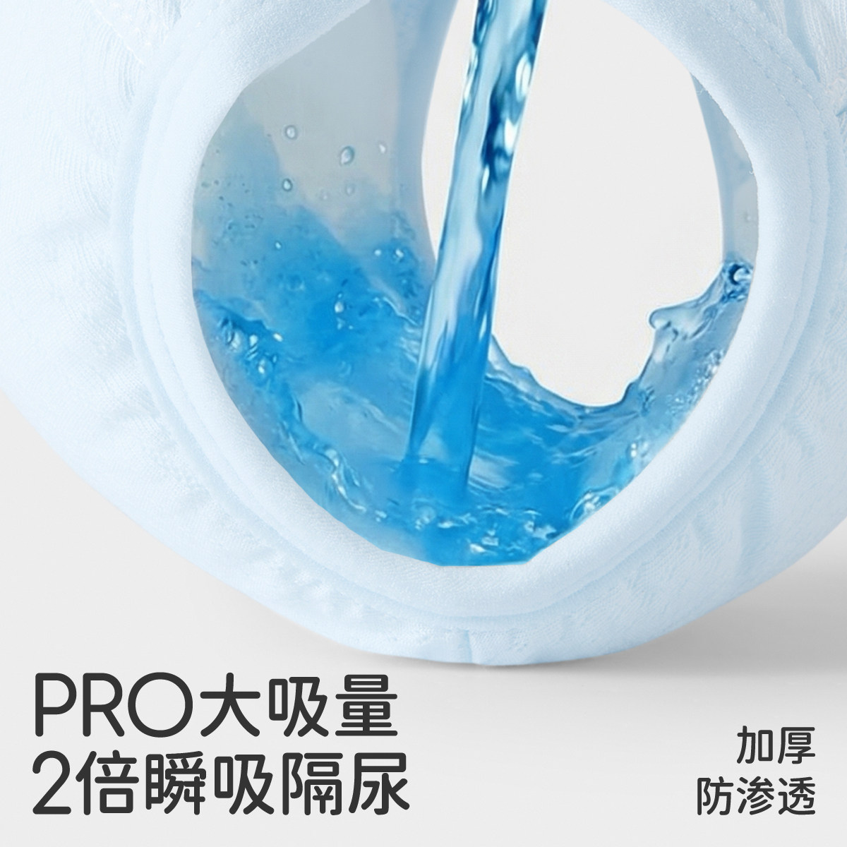 婧麒婴儿戒尿不湿训练裤透气防漏宝宝如厕训练裤立体可水洗尿布裤