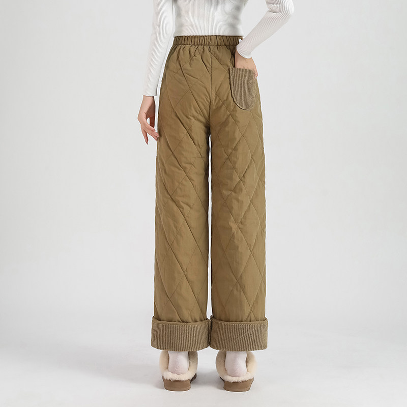 婧麒孕妇裤冬外穿加绒加厚棉裤2025新款不勒肚子保暖阔腿裤孕妇装,淘宝优惠券,粉丝福利购,淘宝优惠卷