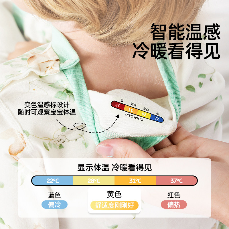 婧麒宝宝秋衣套装全棉高腰护肚儿童秋衣秋裤男女婴儿保暖睡衣内衣,淘宝优惠券,粉丝福利购,淘宝优惠卷