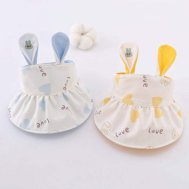 婧麒宝宝遮阳帽夏季薄款可爱男童空顶儿童帽婴幼儿女童防晒太阳帽