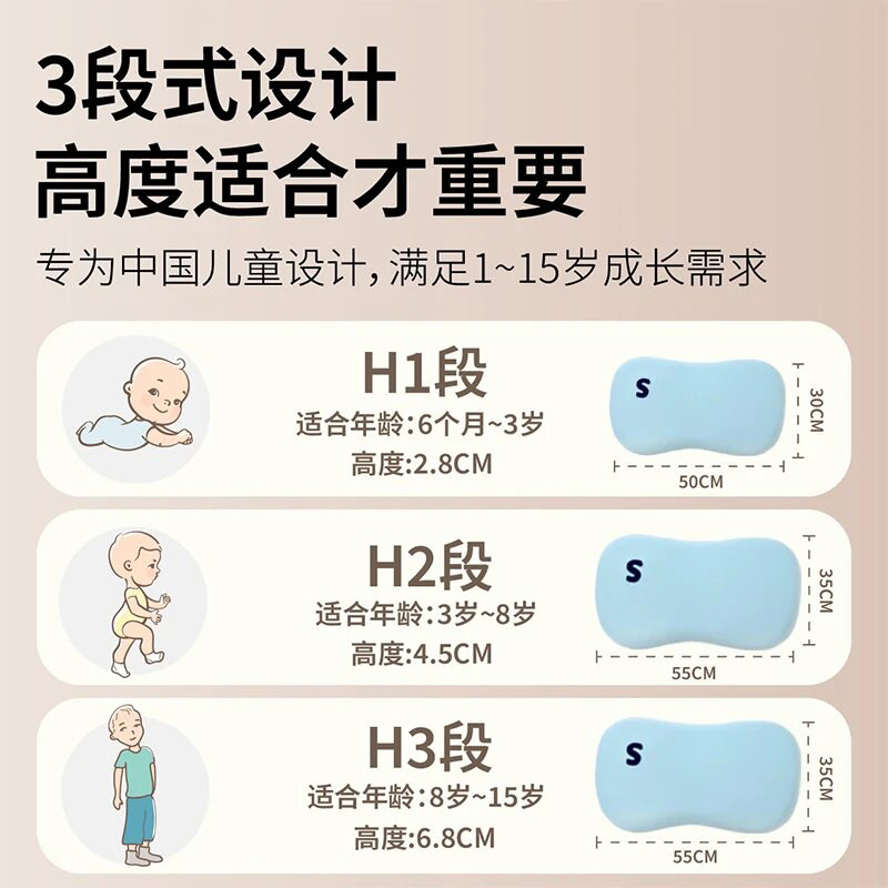 婧麒儿童枕宝宝1-2-3-6岁以上四季通用婴儿枕头幼儿园小学生专用,淘宝优惠券,粉丝福利购,淘宝优惠卷