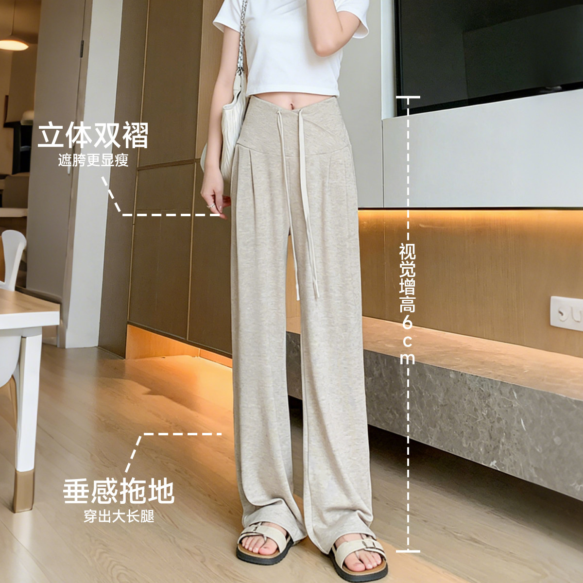 婧麒孕妇裤子秋冬外穿低腰糯米裤加绒不勒肚子长裤孕妇装2025新款