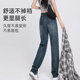 Jingqi Maternity Denim Wide Leg Pants Spring Straight Leg Wide Leg Pants