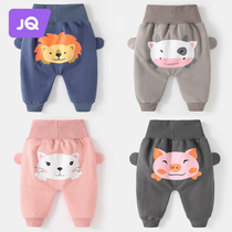 The Jing Kiri Baby Pants Autumn Winter Style Boy Pants Children High Waisted Pants Girl Pants Girl Fart Pants Big Pp Pants Baby