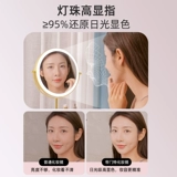 Регулируемый двусторонний настольный туалетный столик, зеркало с подсветкой