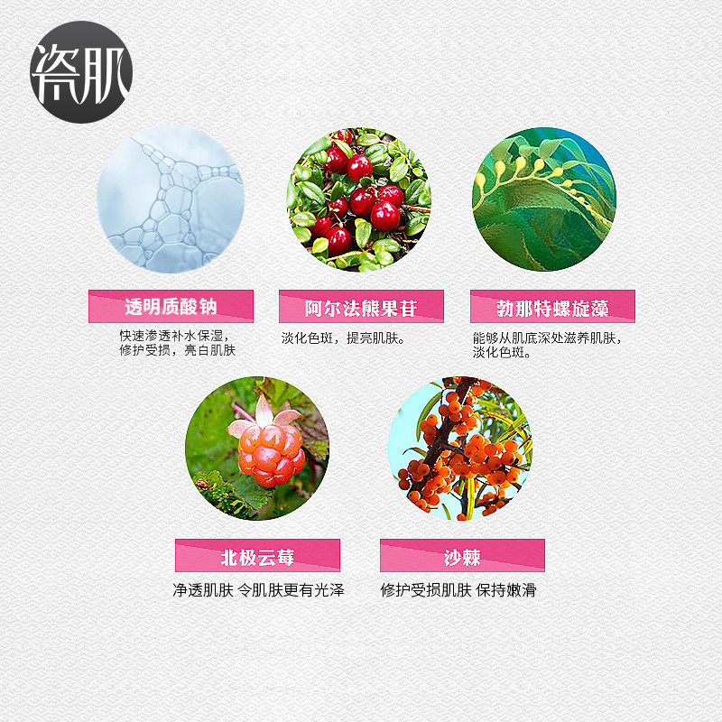 瓷肌美白男女士补水提亮肤色面部 瓷肌面部护理套装
